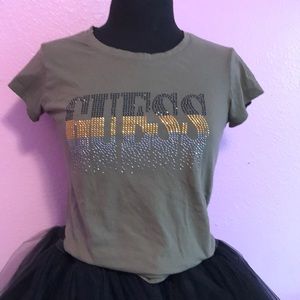 Guess T-Shirt Bling Army green